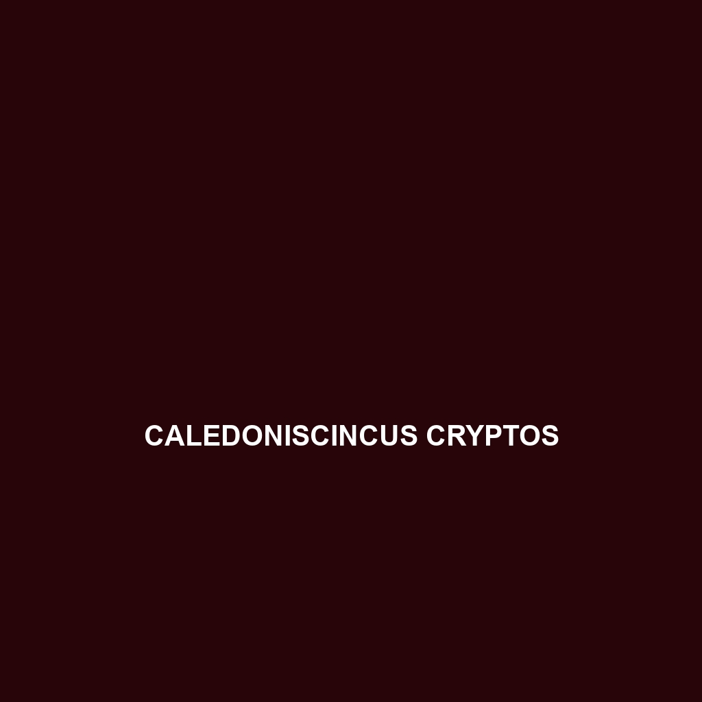 Caledoniscincus cryptos