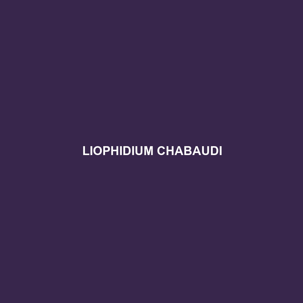 Liophidium chabaudi