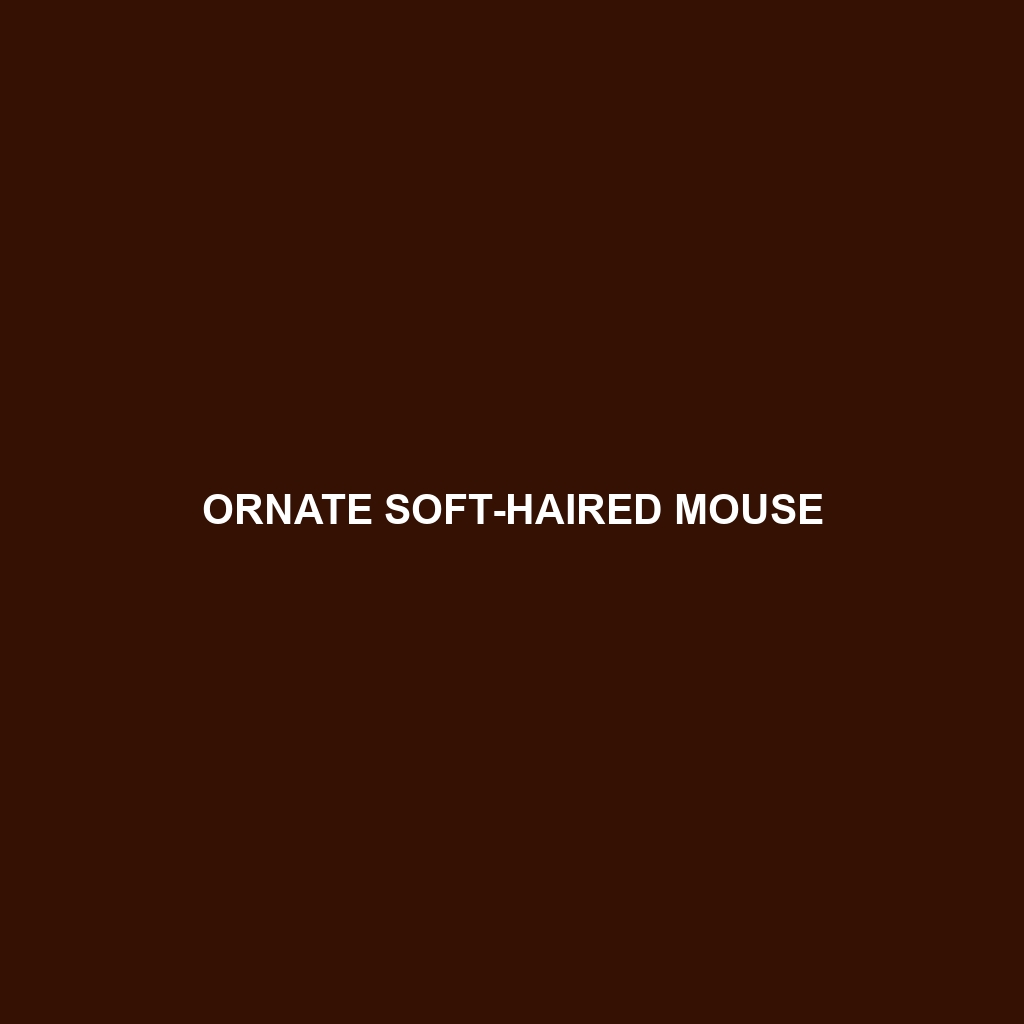 Ornate Soft-haired Mouse