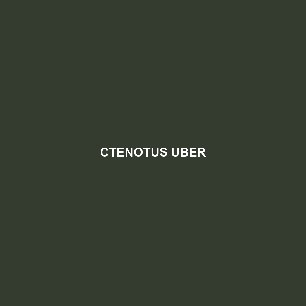 Ctenotus uber