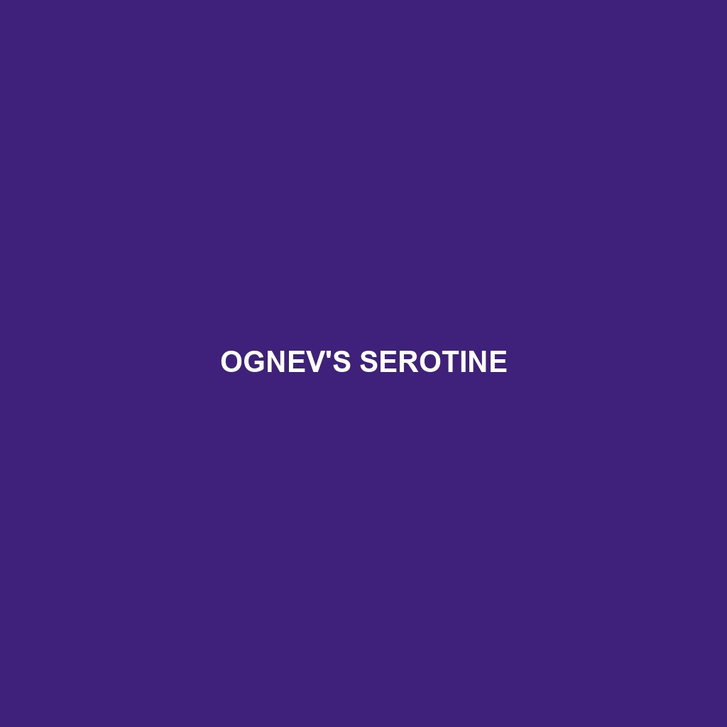 Ognev's Serotine