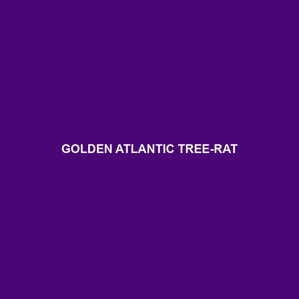 Golden Atlantic Tree-rat