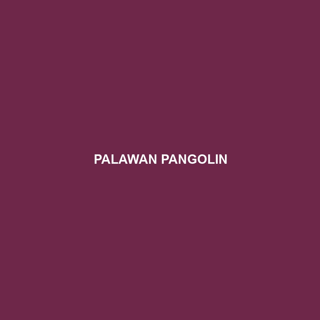 Palawan Pangolin