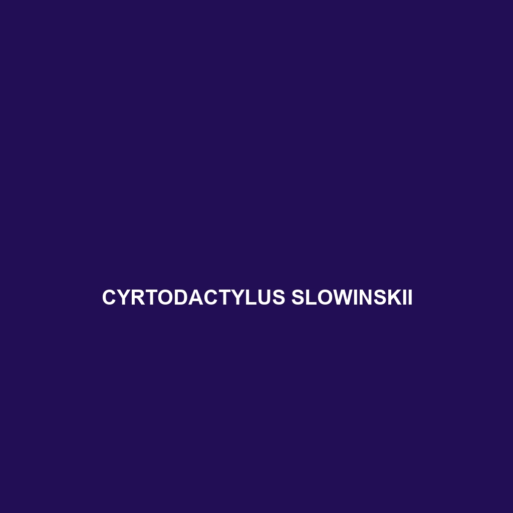 Cyrtodactylus slowinskii