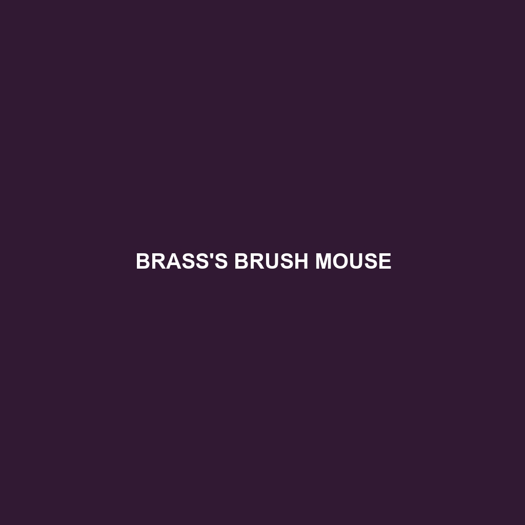 Brass's Brush Mouse