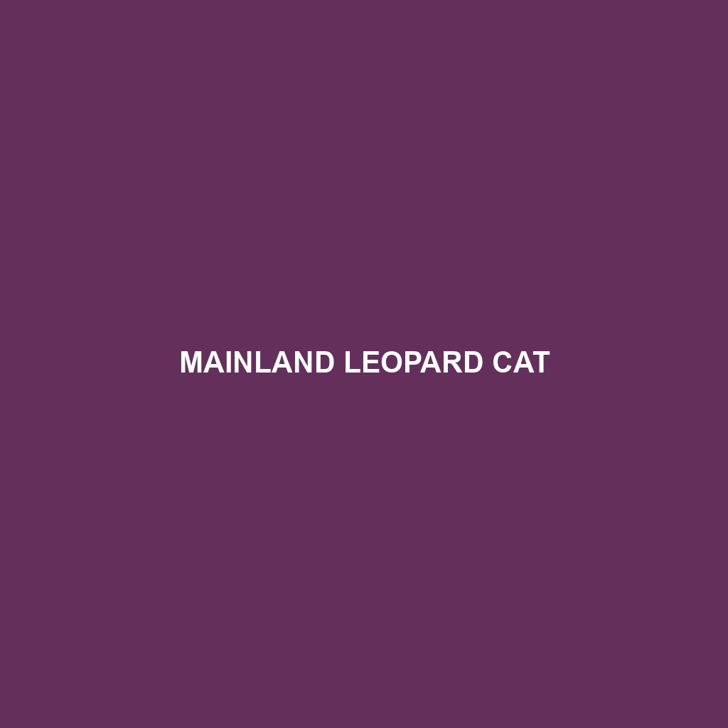 Mainland Leopard Cat