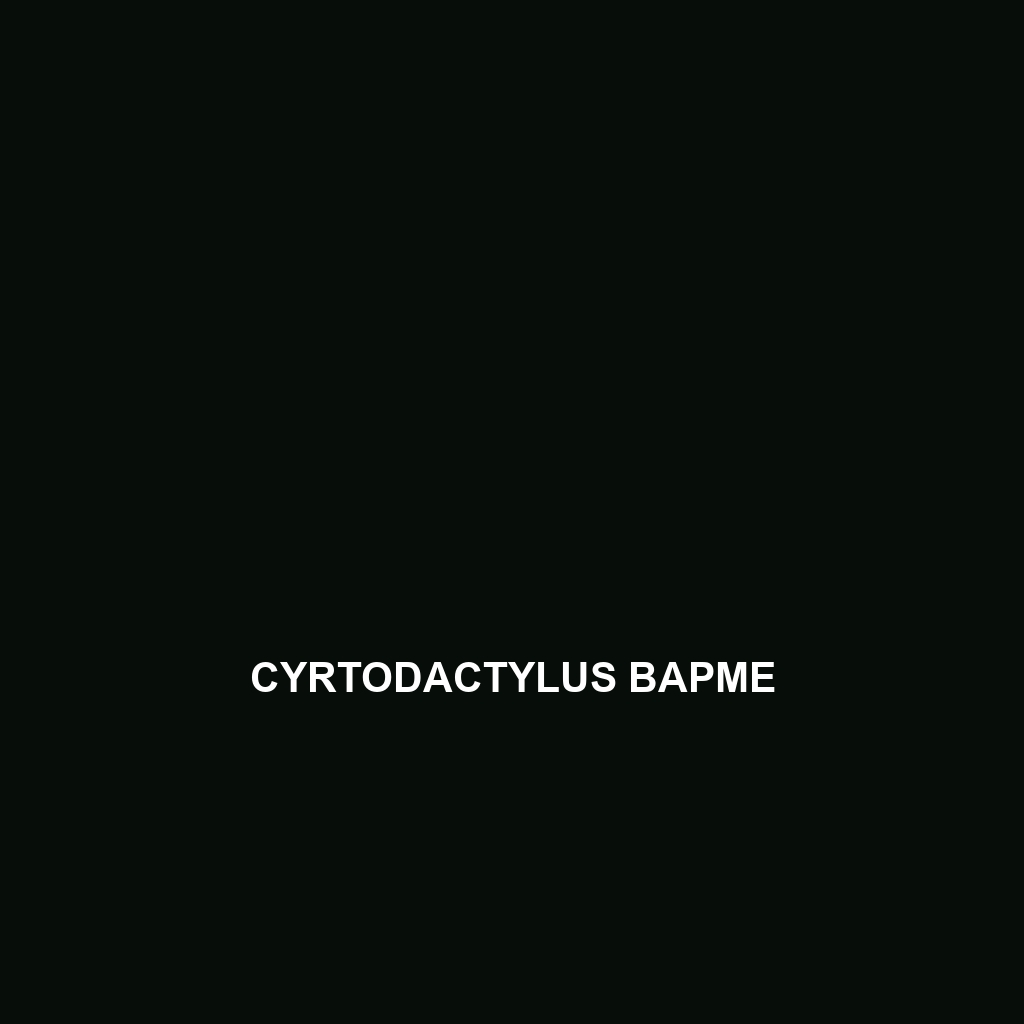 Cyrtodactylus bapme