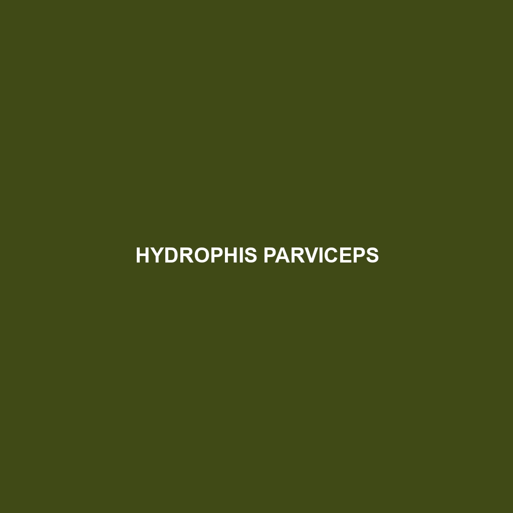 Hydrophis parviceps