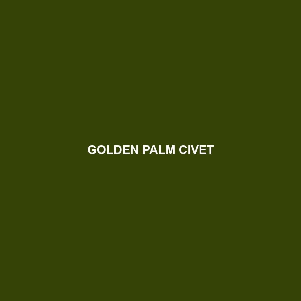 Golden Palm Civet