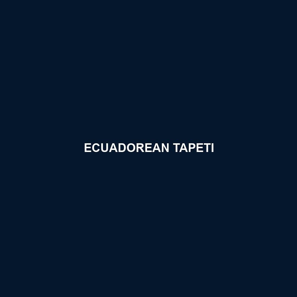 Ecuadorean Tapeti