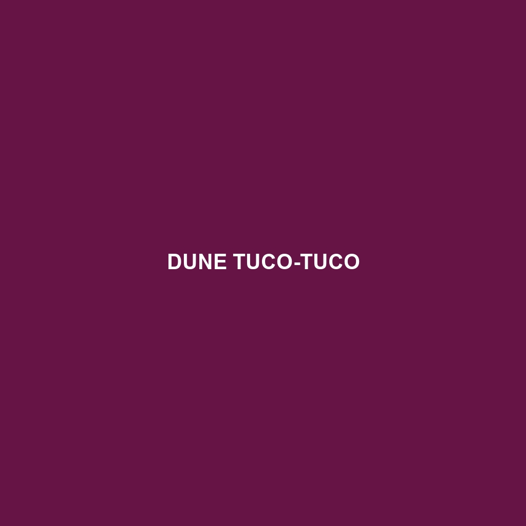 Dune Tuco-tuco