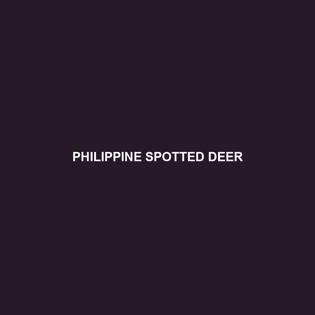 Philippine Spotted Deer