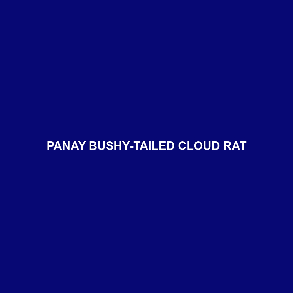 Panay Bushy-tailed Cloud Rat