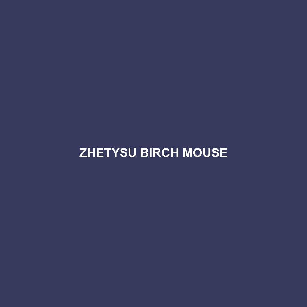 Zhetysu Birch Mouse