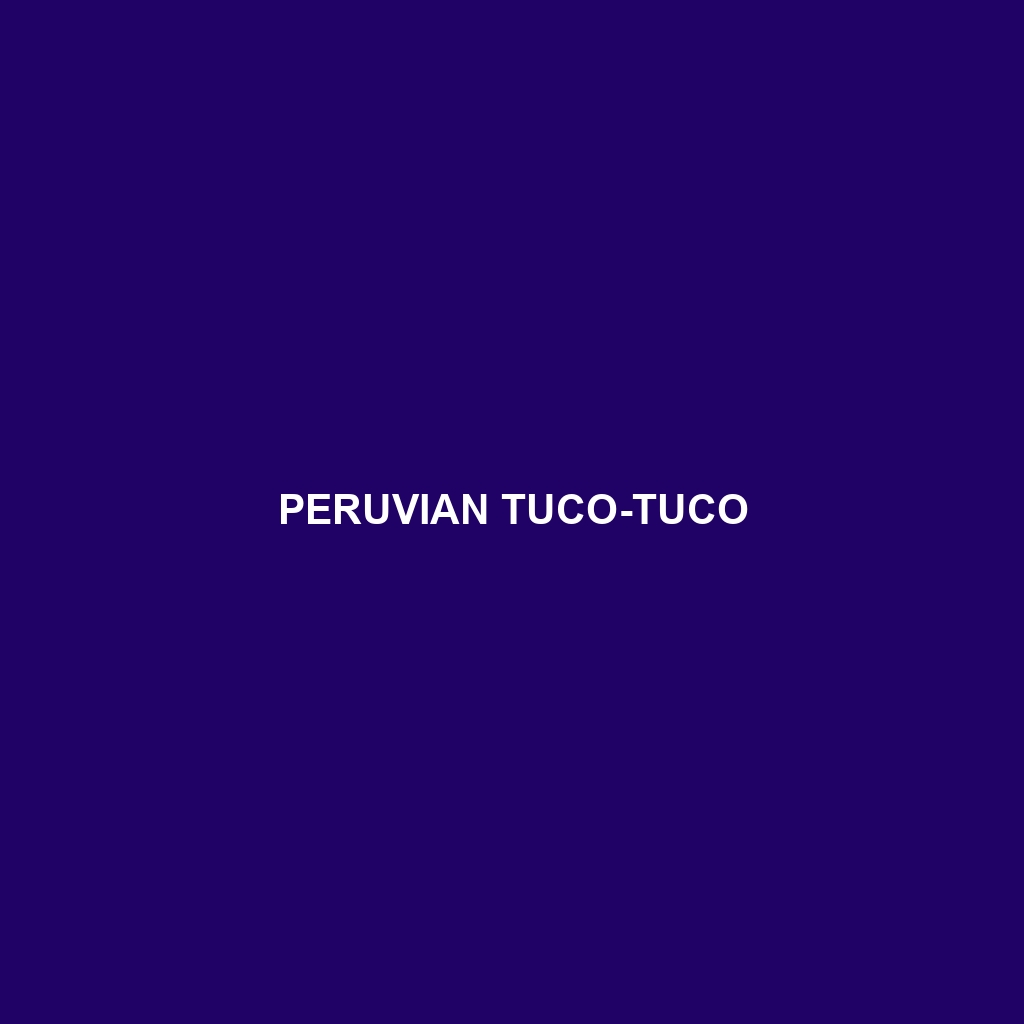 Peruvian Tuco-tuco