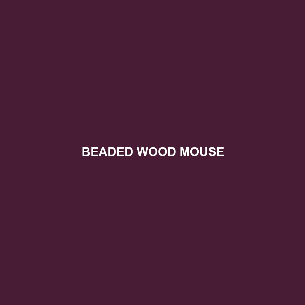 Beaded Wood Mouse