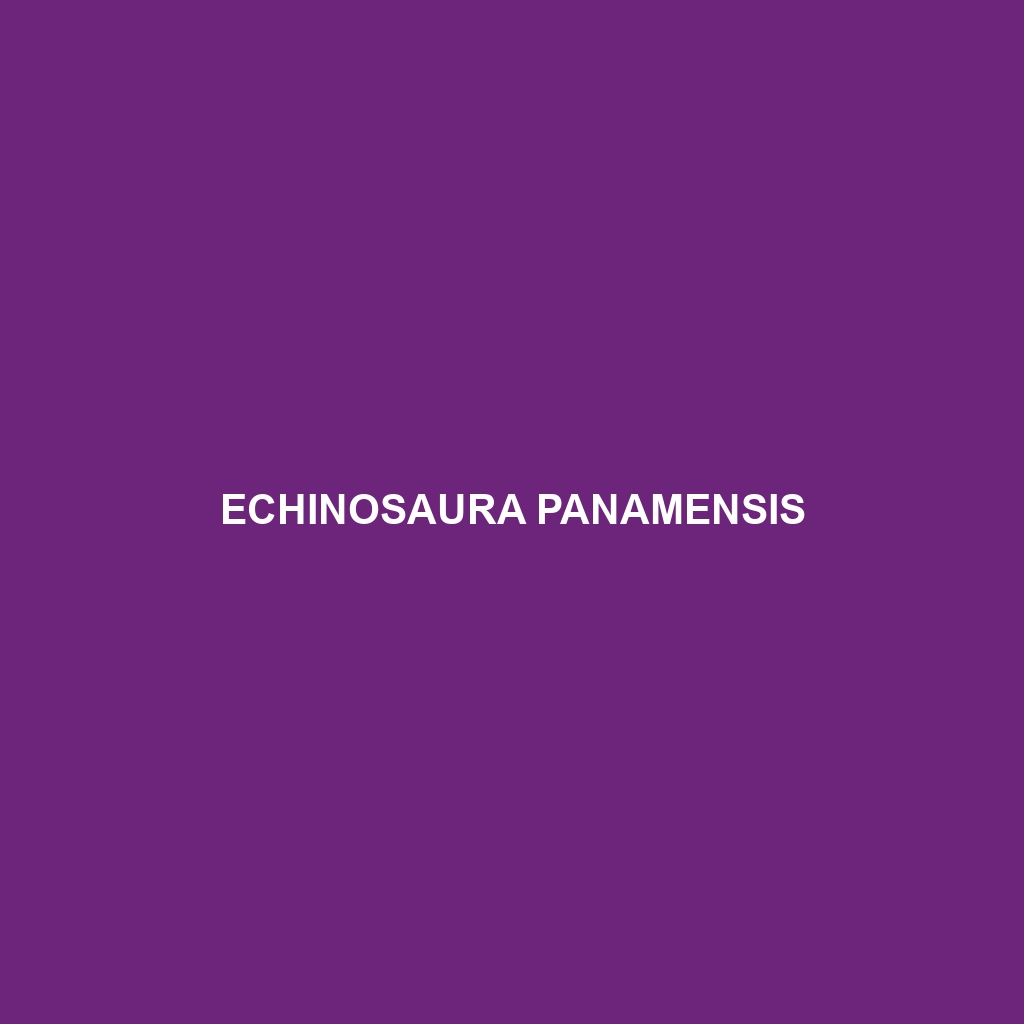 Echinosaura panamensis