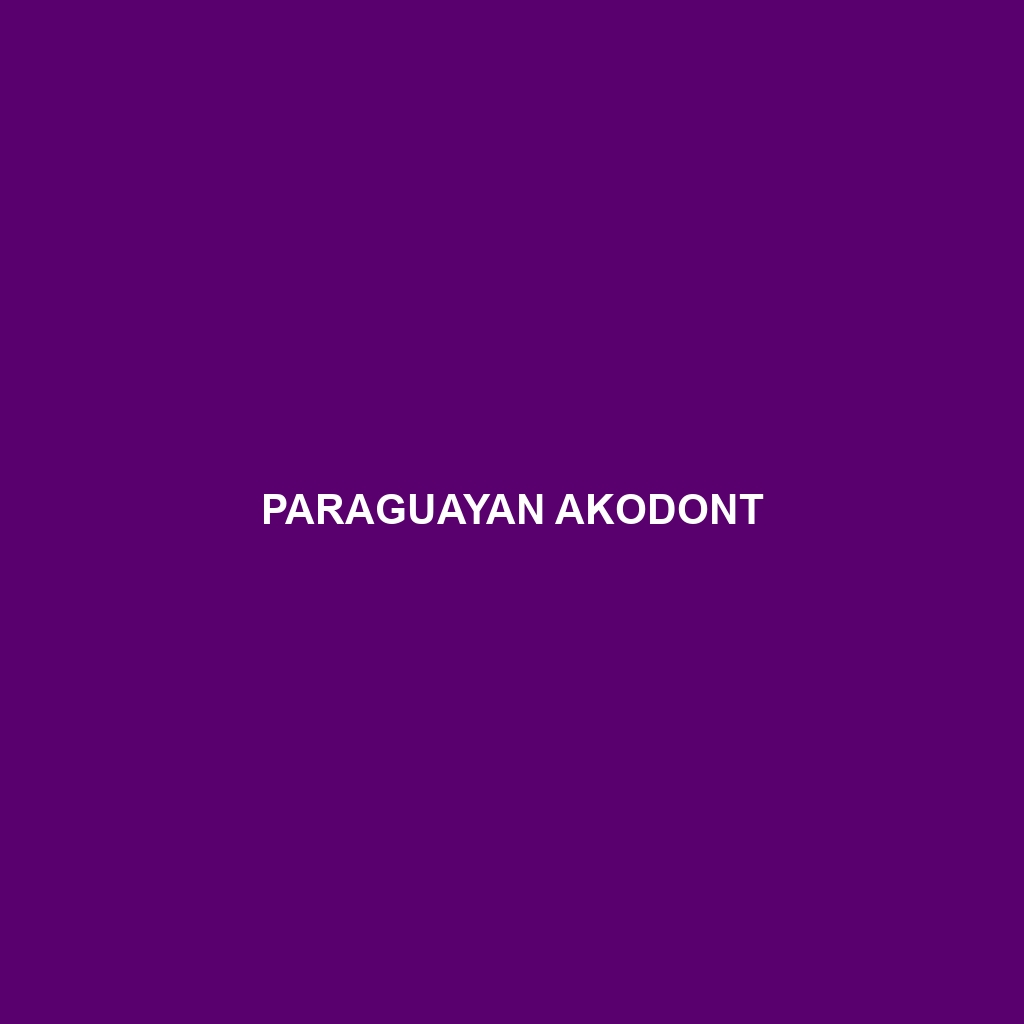 Paraguayan Akodont