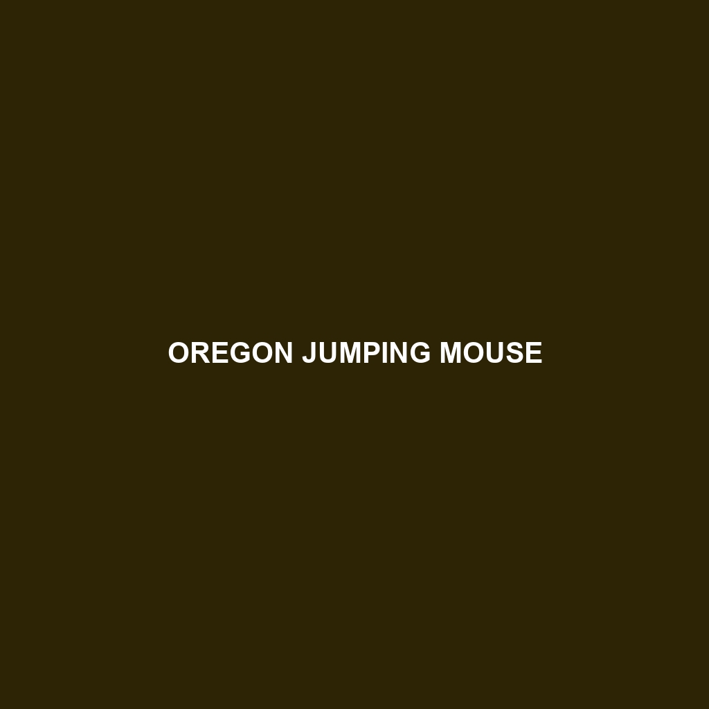 Oregon Jumping Mouse