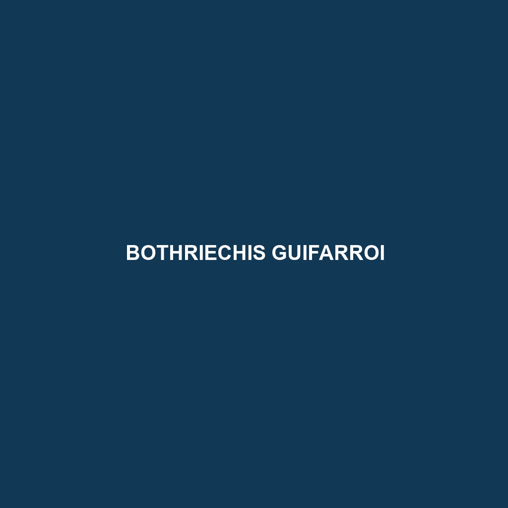 Bothriechis guifarroi