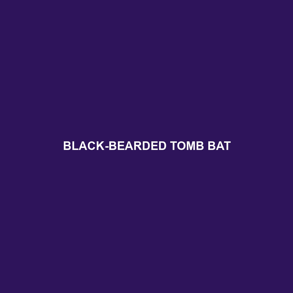 Black-bearded Tomb Bat