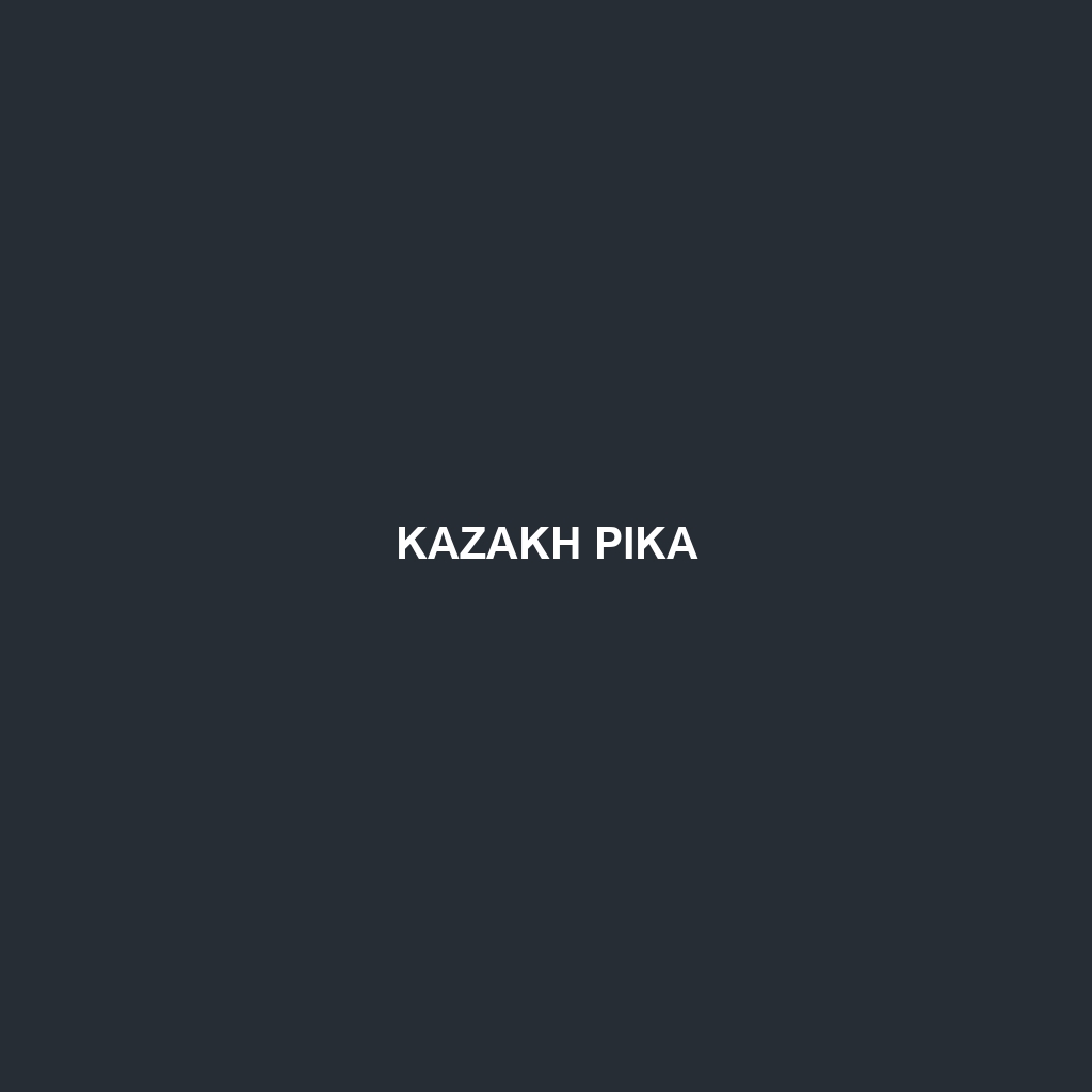 Kazakh Pika