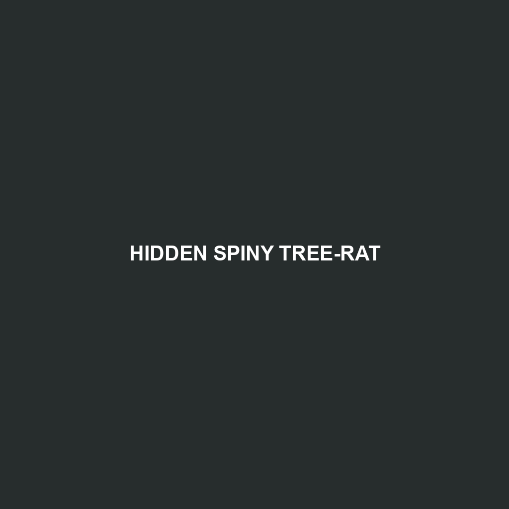 Hidden Spiny Tree-rat