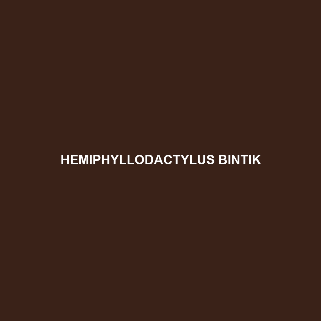 Hemiphyllodactylus bintik