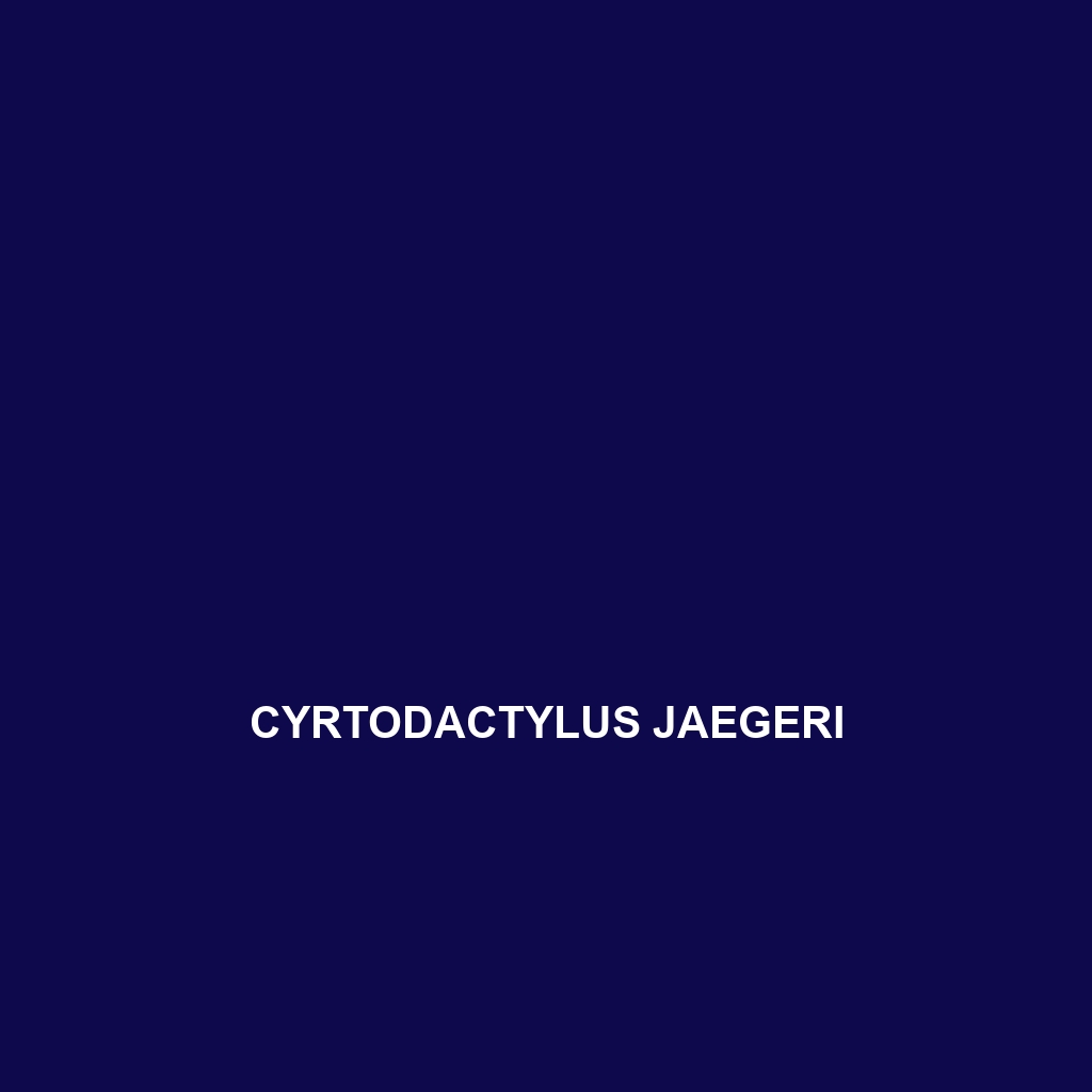 Cyrtodactylus jaegeri