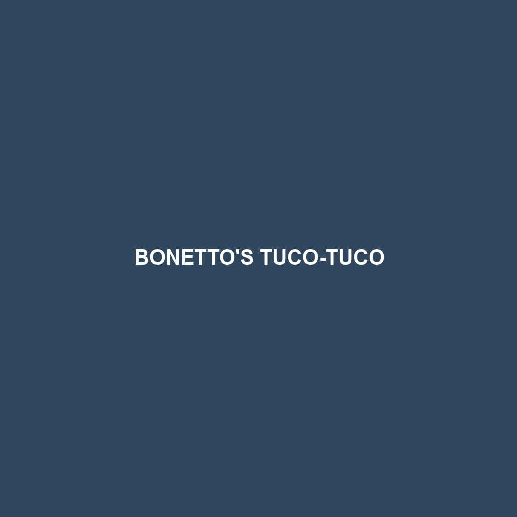 Bonetto's Tuco-tuco