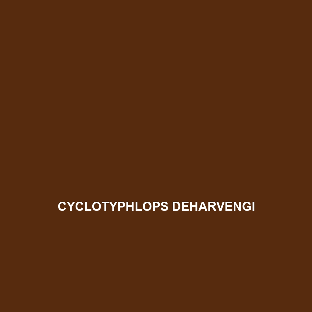 Cyclotyphlops deharvengi