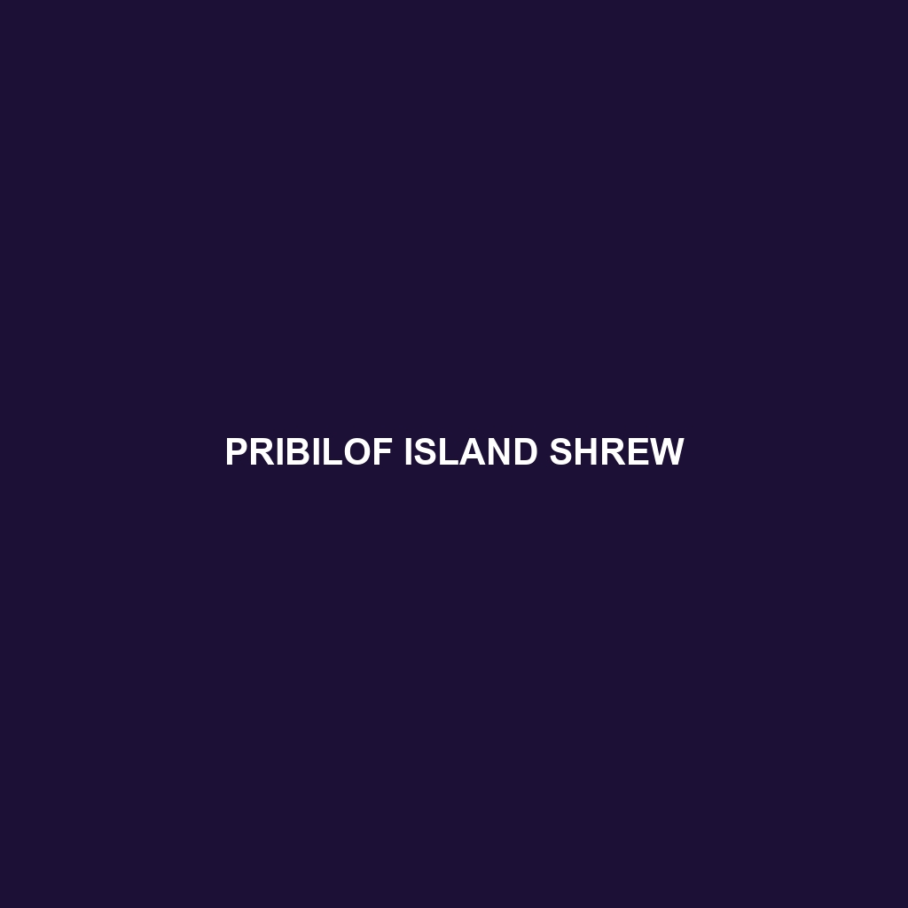 Pribilof Island Shrew