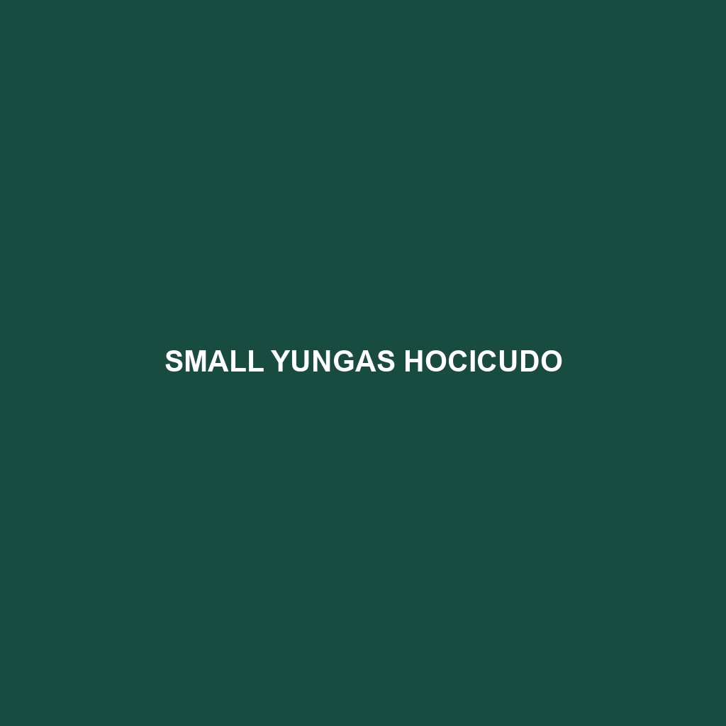 Small Yungas Hocicudo