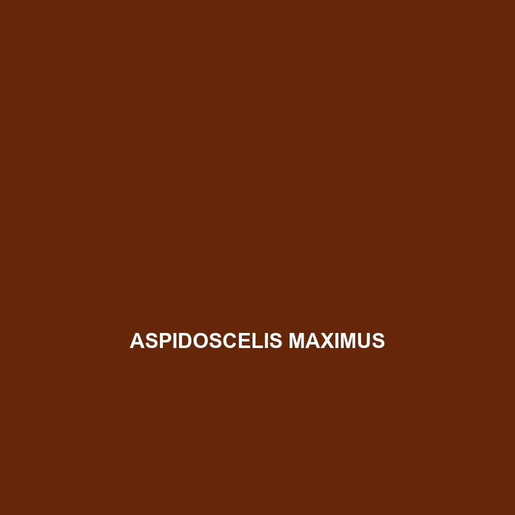 Aspidoscelis maximus