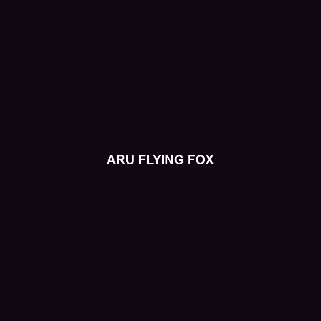 Aru Flying Fox