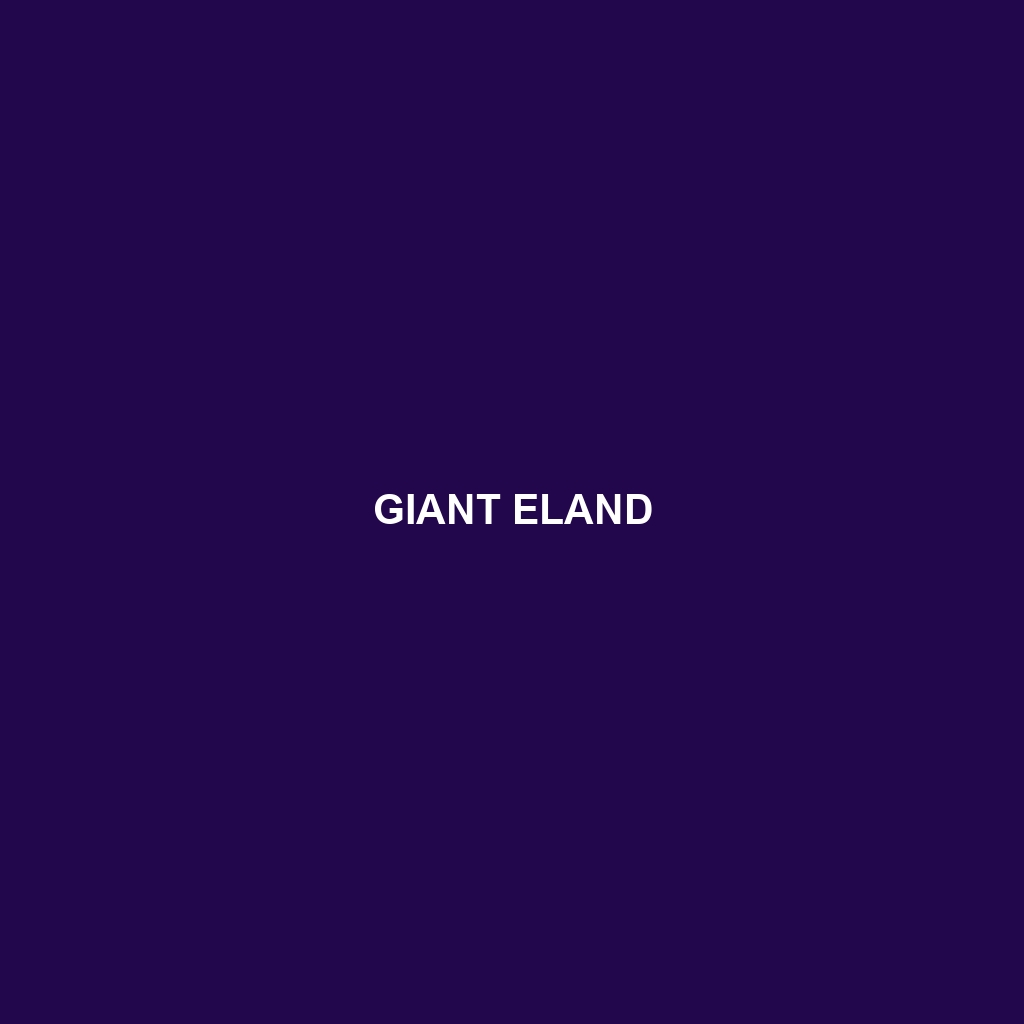 Giant Eland