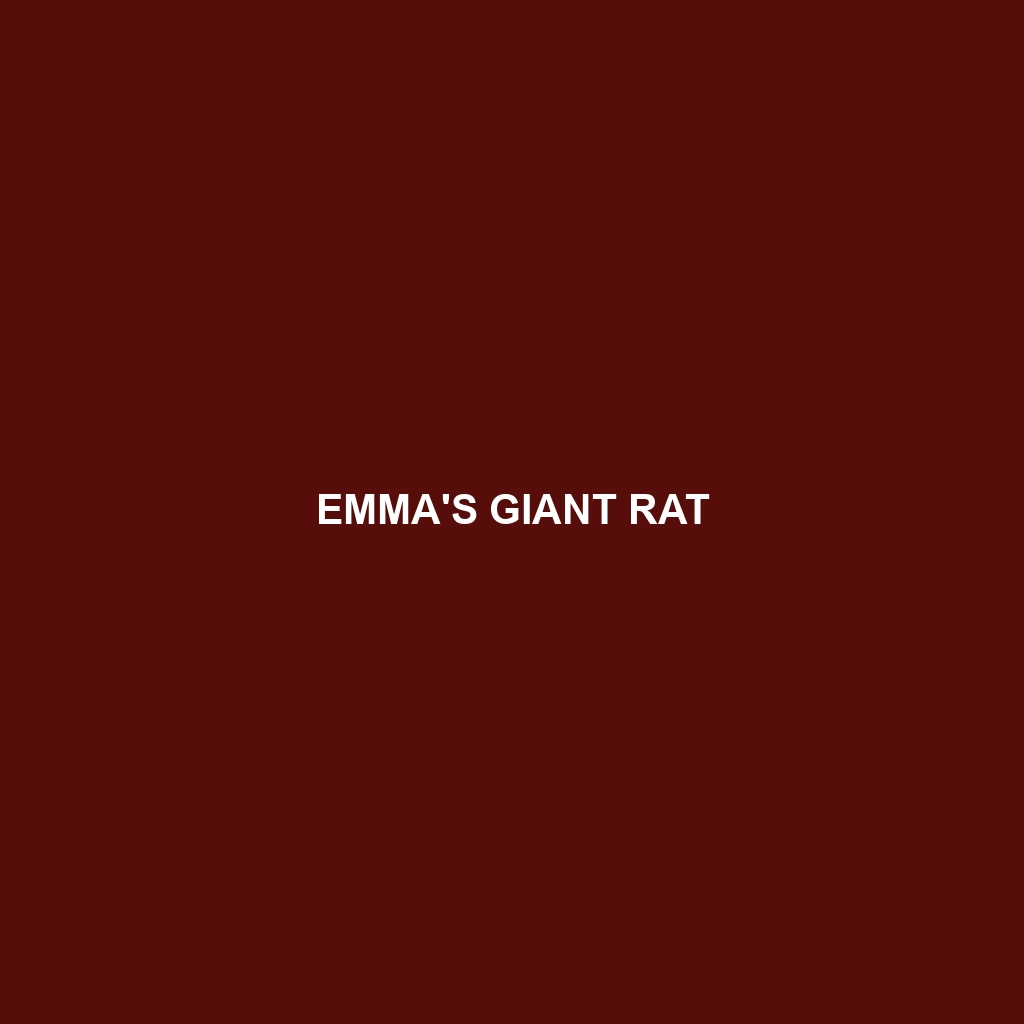 Emma's Giant Rat