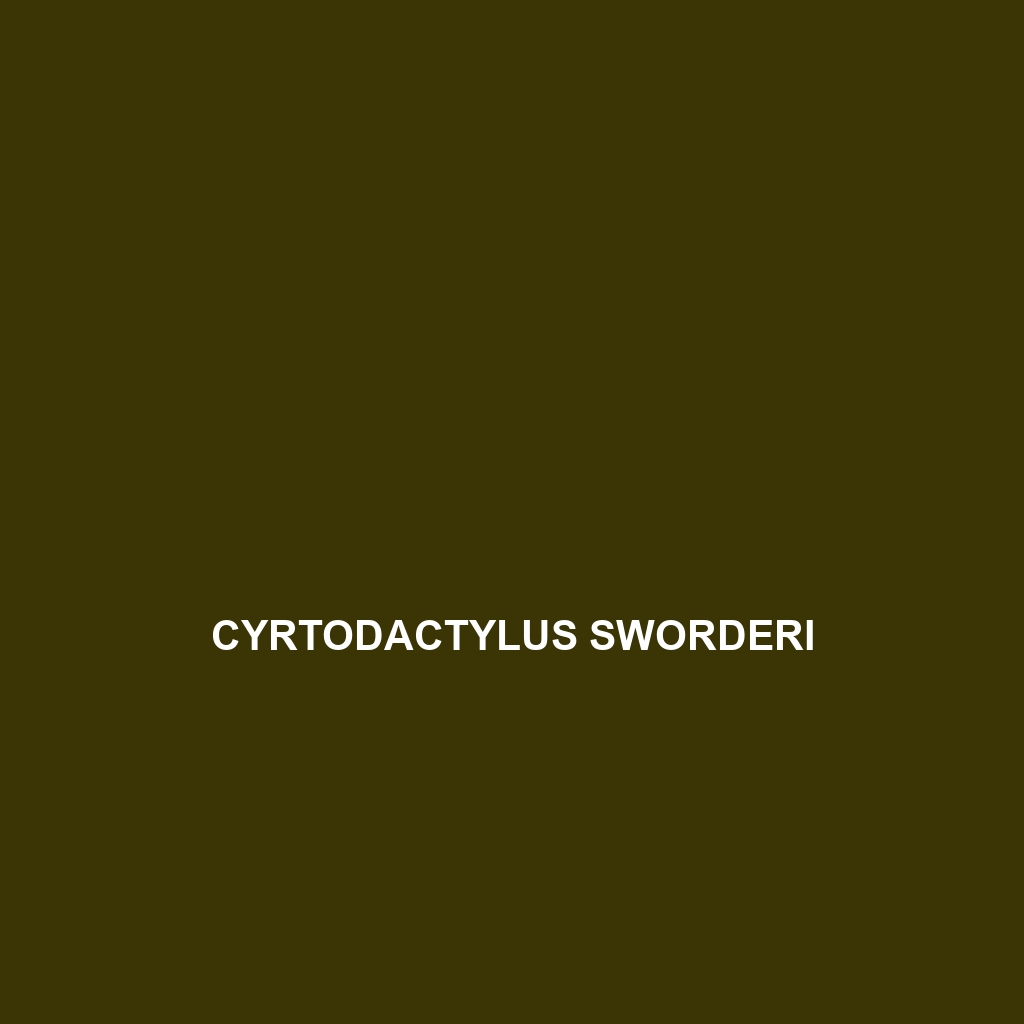 Cyrtodactylus sworderi