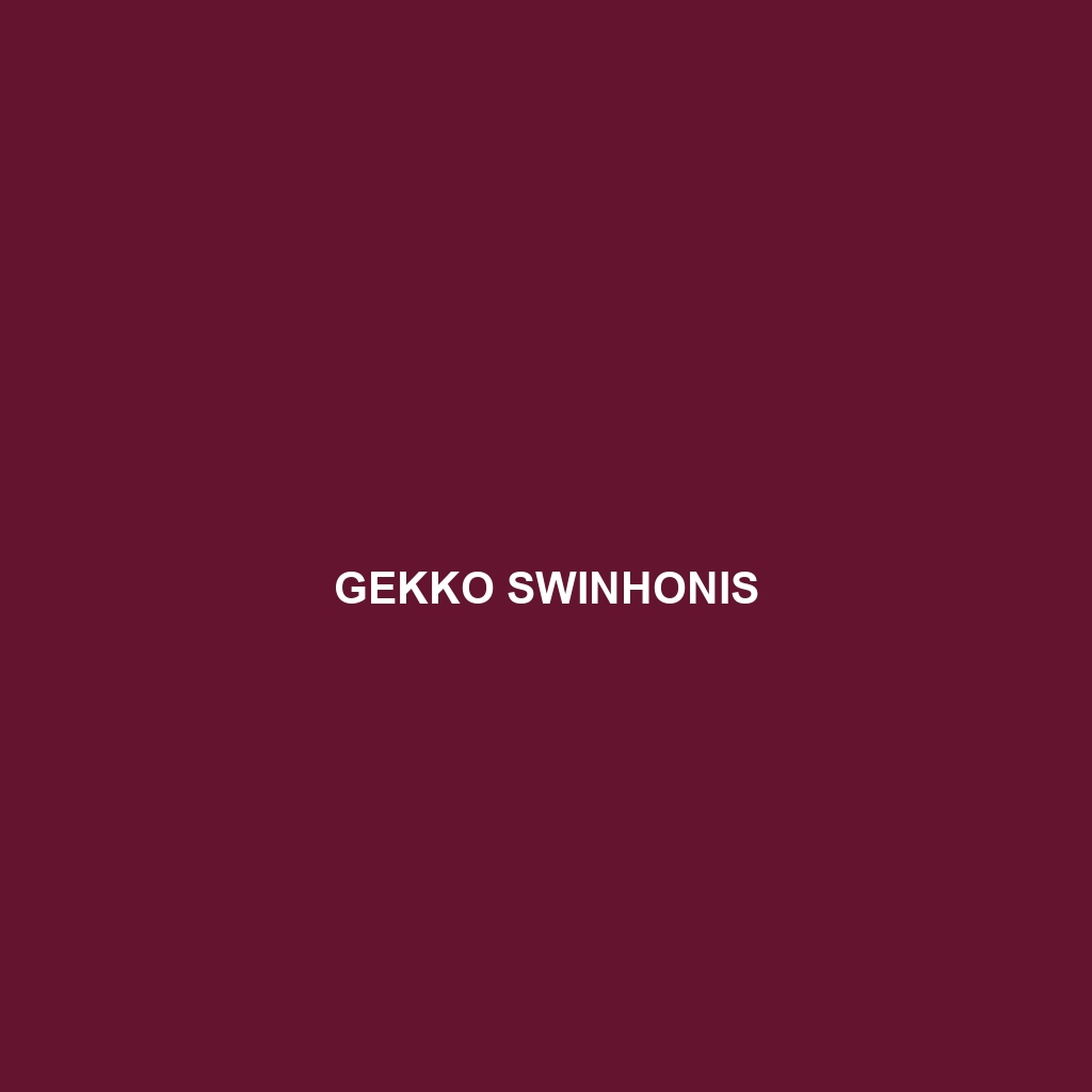 Gekko swinhonis