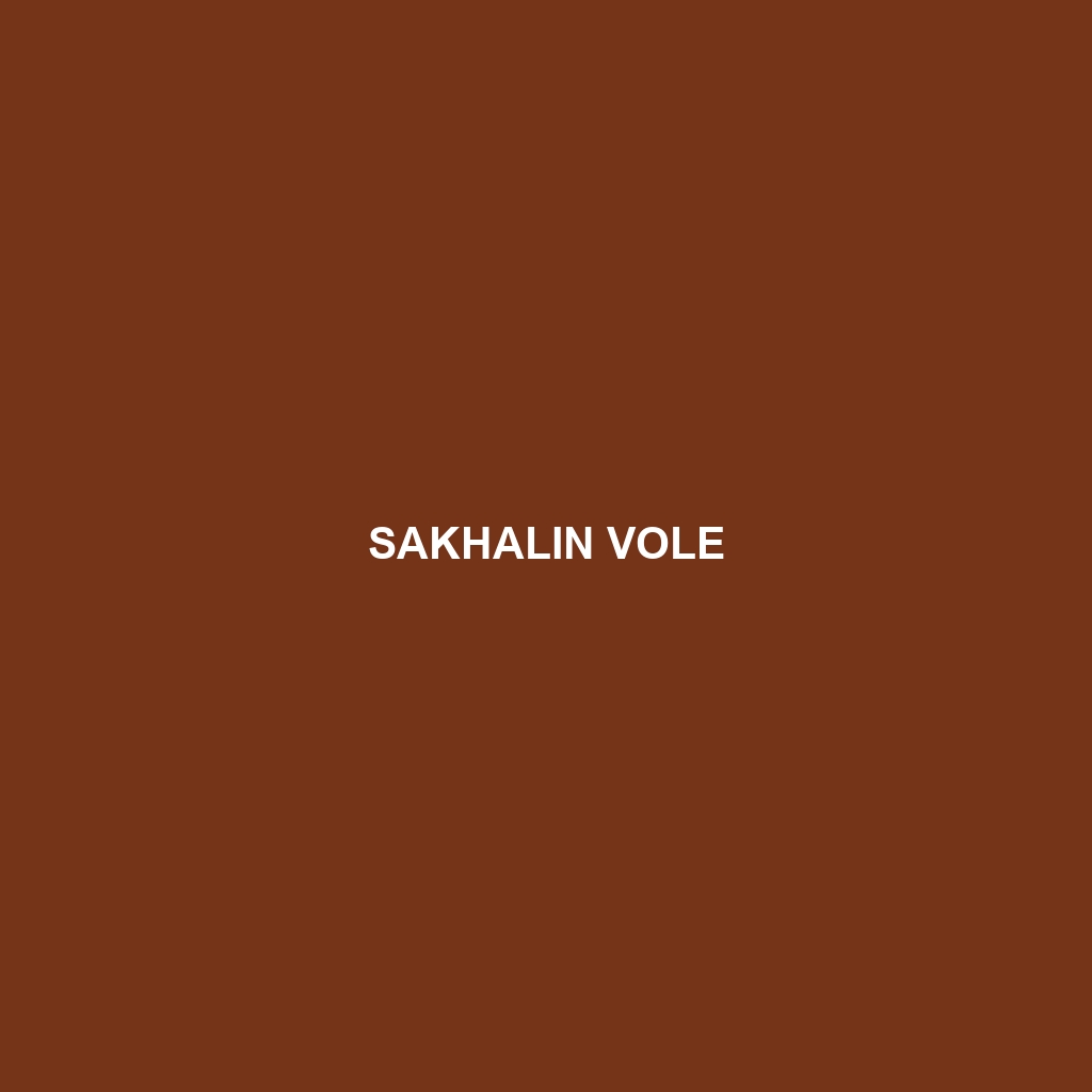 Sakhalin Vole