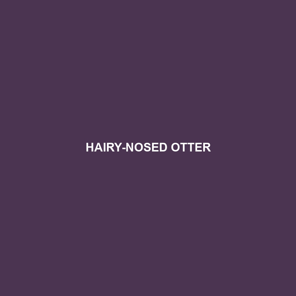 Hairy-nosed Otter