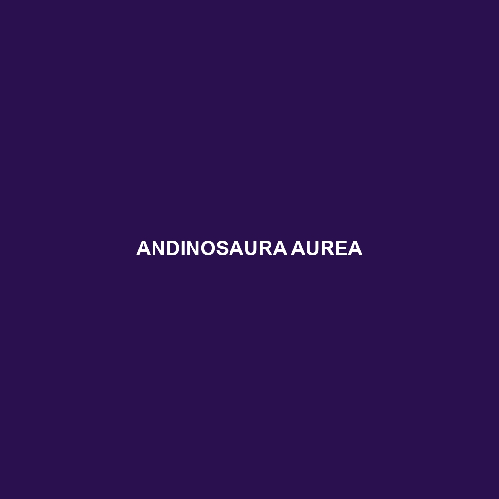 Andinosaura aurea