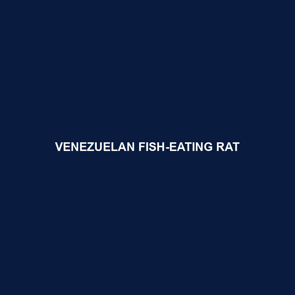 Venezuelan Fish-eating Rat