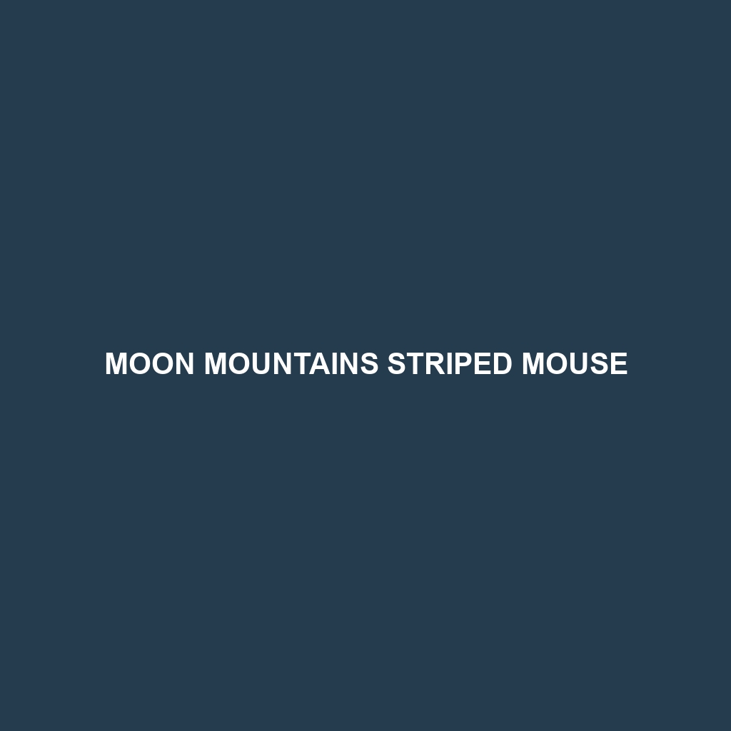 Moon Mountains Striped Mouse