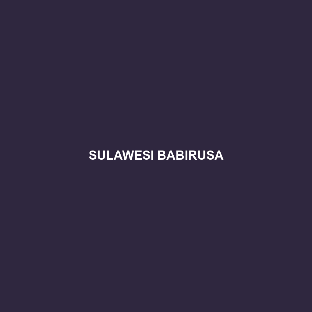 Sulawesi Babirusa