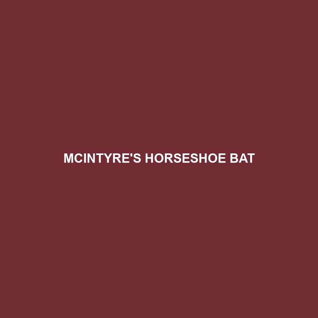 McIntyre's Horseshoe Bat