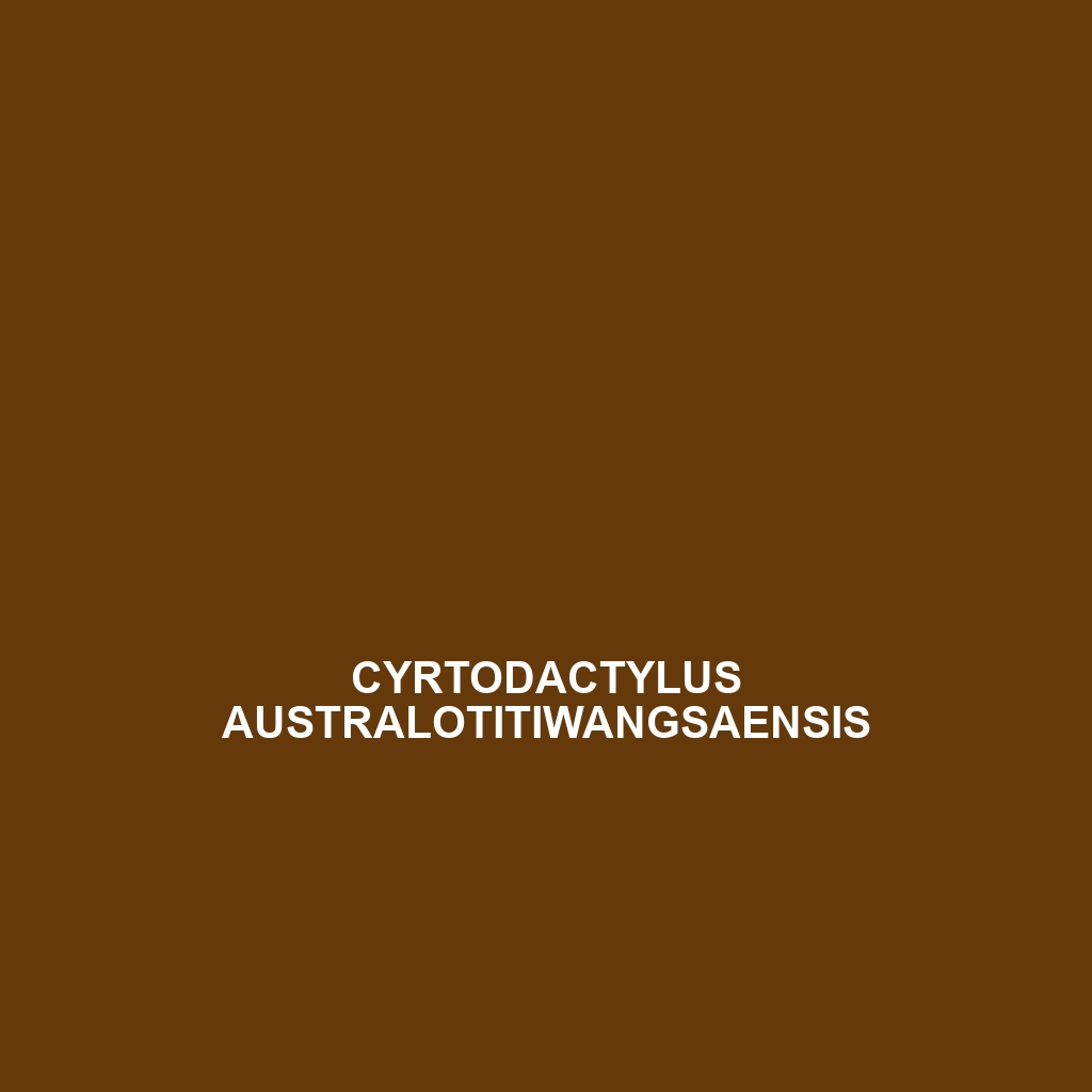 Cyrtodactylus australotitiwangsaensis