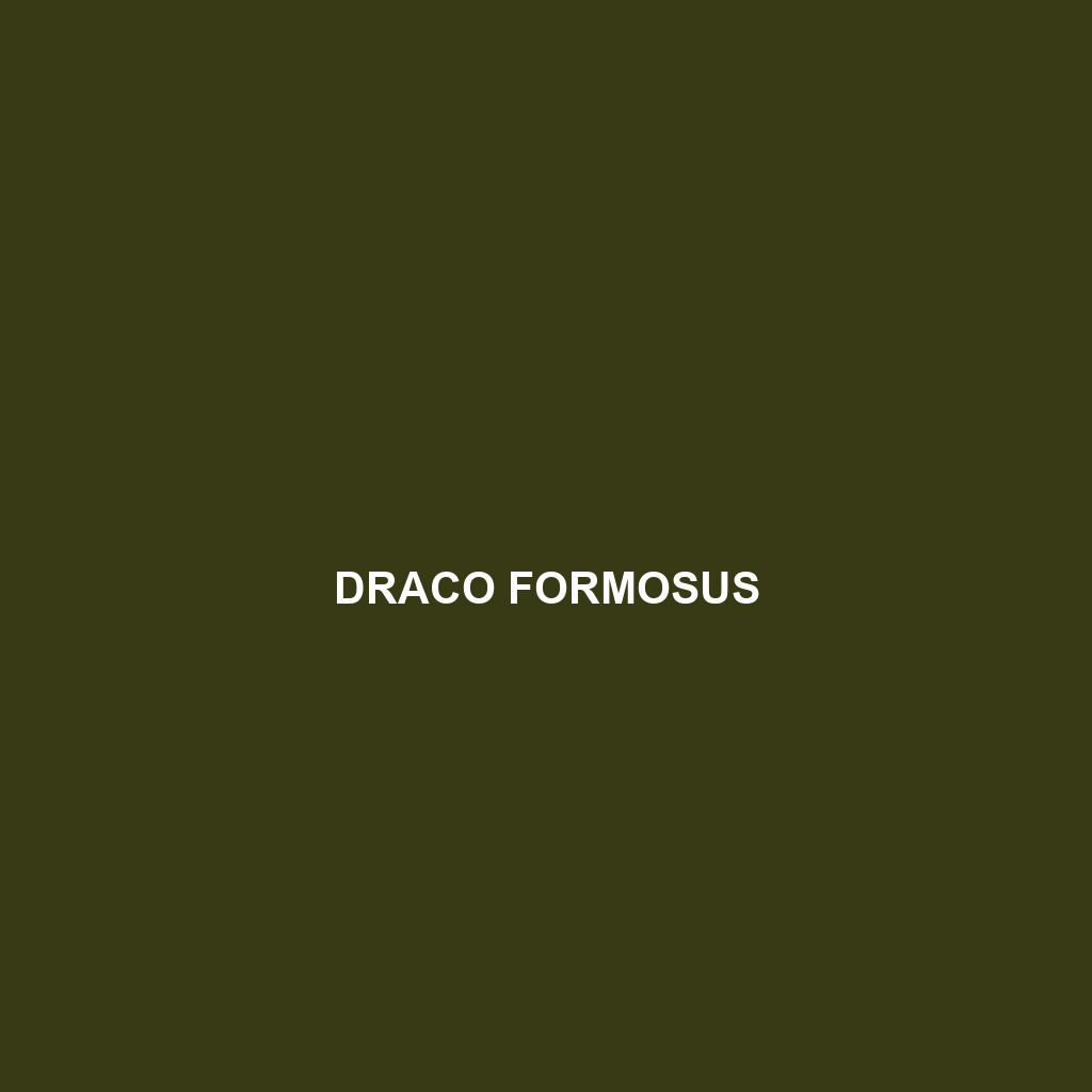 Draco formosus