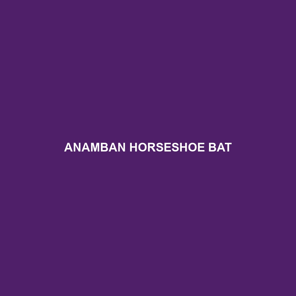 Anamban Horseshoe Bat