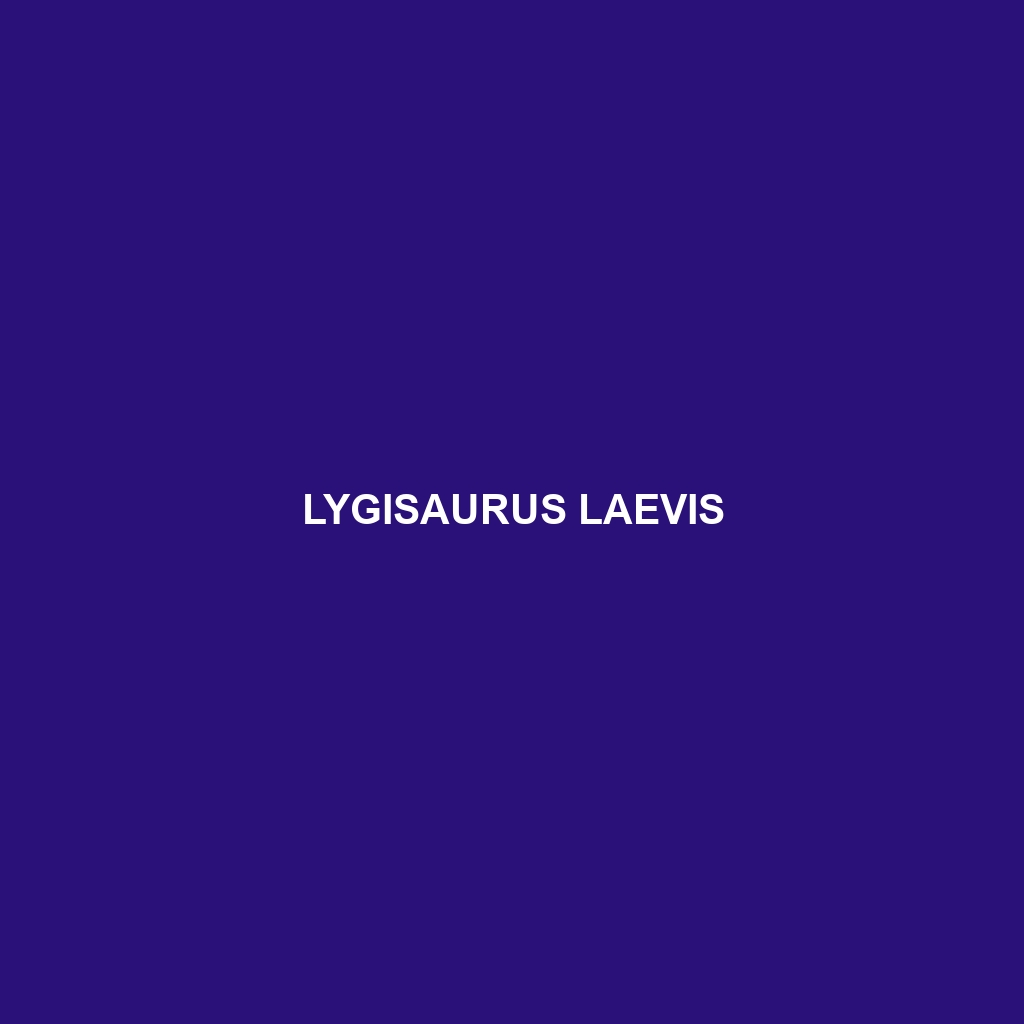 Lygisaurus laevis